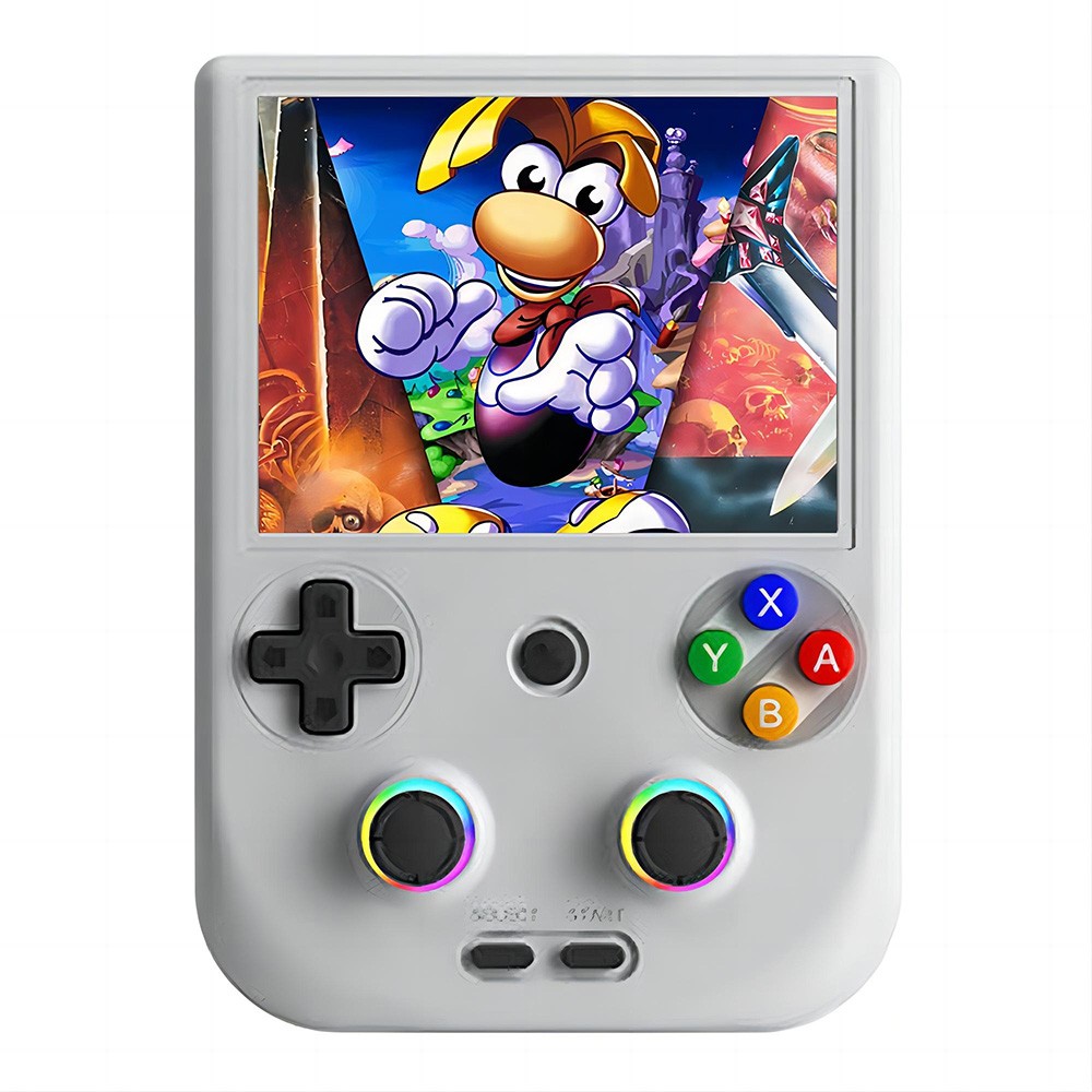 ANBERNIC RG35XX レトロ携帯ゲーム機 64GB 透明パープル